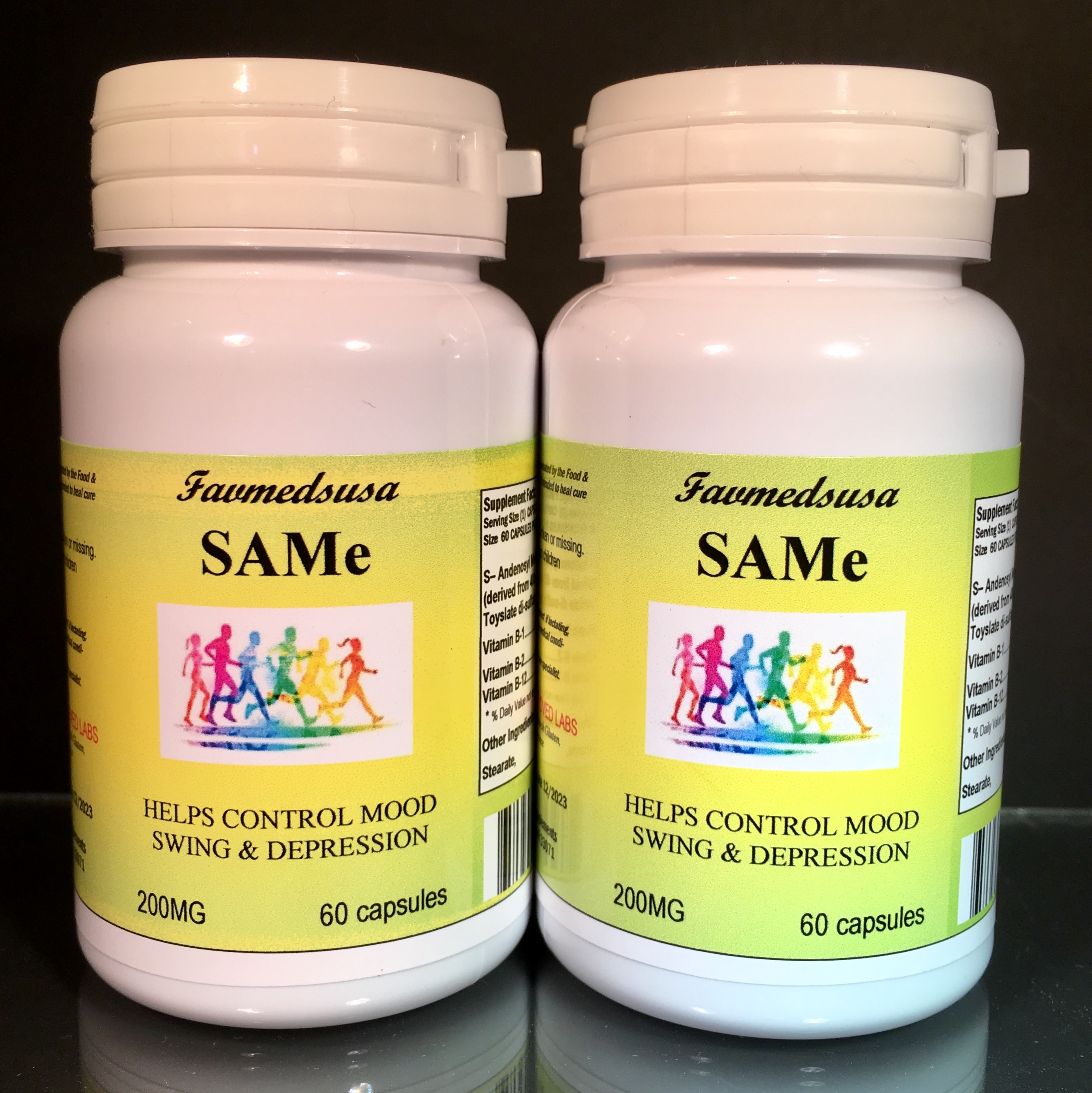 SAM-e 200mg - 120 (2x60) capsules